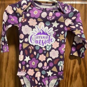 Purple Patterned Onesie